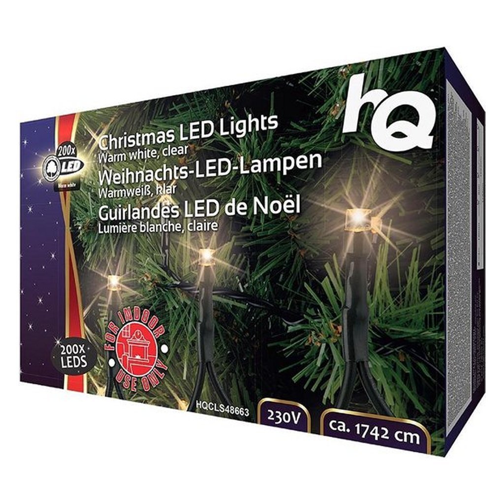 Hq Kerstverlichting 200 Leds Warm Wit