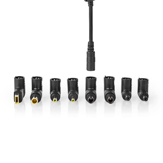 Nedis nbau9001fbk notebook-adapter universeel 8 connectoren 90 w uitgang 15 v - 20 v / 6 a (max.)