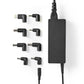 Nedis nbau9001fbk notebook-adapter universeel 8 connectoren 90 w uitgang 15 v - 20 v / 6 a (max.)