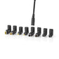 Nedis nbau9001fbk notebook-adapter universeel 8 connectoren 90 w uitgang 15 v - 20 v / 6 a (max.)