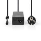 Nedis nbau9001fbk notebook-adapter universeel 8 connectoren 90 w uitgang 15 v - 20 v / 6 a (max.)
