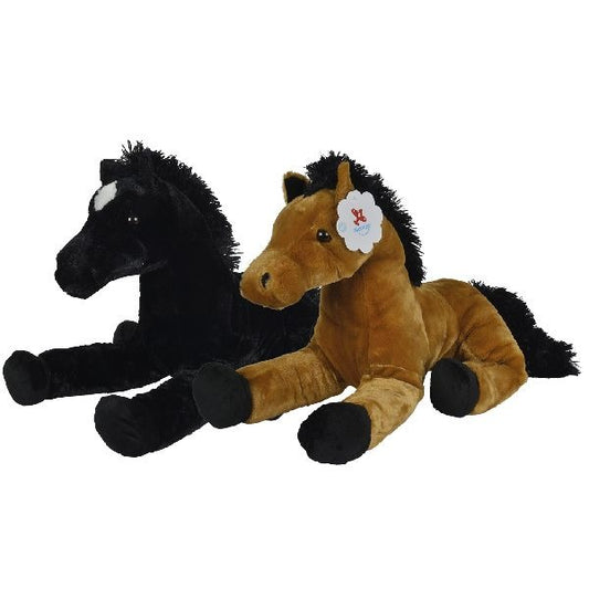 Basic Liggend Pluche Paard 62Cm Assorti