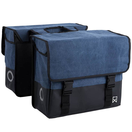 Willex Fietstas 40 L Blauw En Matzwart