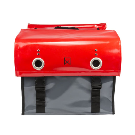 Willex Fietstas 52 L Tarpaulin Rood En Donkergrijs