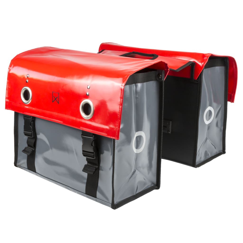 Willex Fietstas 52 L Tarpaulin Rood En Donkergrijs