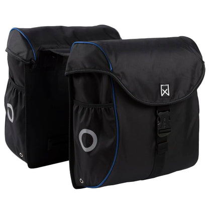 Willex Fietstassen 38 L Zwart En Blauw 16102
