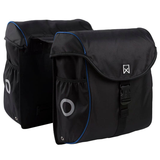 Willex Fietstassen 38 L Zwart En Blauw 16102
