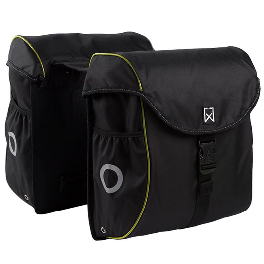 Willex Fietstassen 38 L Zwart En Geel 16103