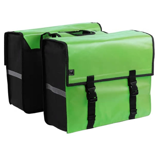 7-Series Fietstas Dubbel 34 L Zeildoek Groen
