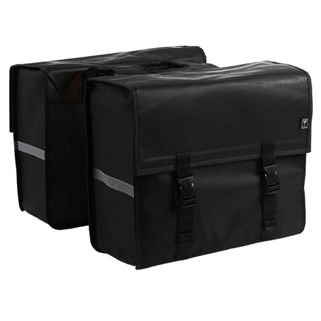 7-Series Fietstas Dubbel 46 L Zeildoek Zwart