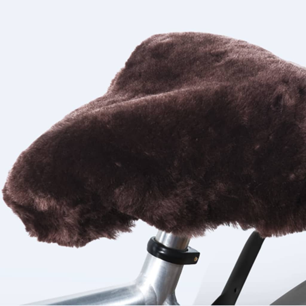 Willex Fietszadelhoes Schapenvacht Bruin