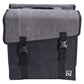 Willex Fietstas Dubbel 101 30 L Canvas Grijs En Zwart