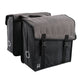 Willex Fietstas Dubbel 101 38 L Canvas Grijs En Zwart