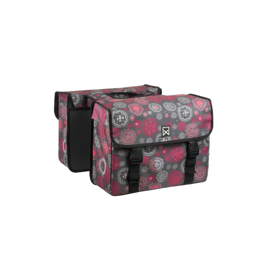 Willex Fietstas Dubbel Cosmos 33 L Grijs En Rood