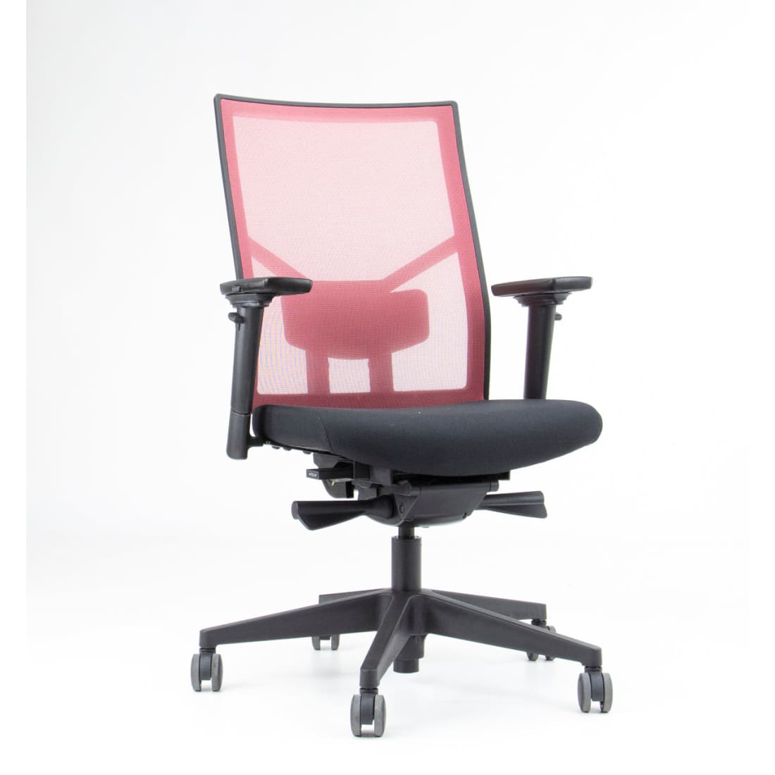 Refurbished Bureaustoel Ergonomisch Design Zuidas Mesh Rood (N)En 1335