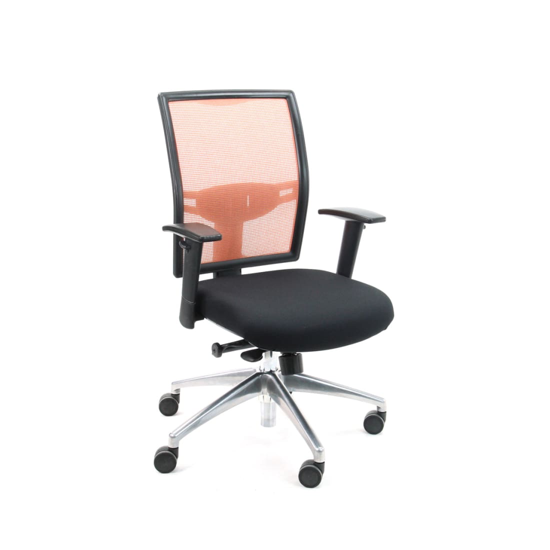 Refurbished Bureaustoel Ergonomisch Design Projectas V1 Oranje (N)En 1335