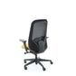 Bureaustoel Nora Mesh Geel Black Edition - Ergonomisch Design Nen1335