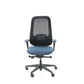 Bureaustoel Nora Mesh Blauw Black Edition - Ergonomisch Design Nen1335