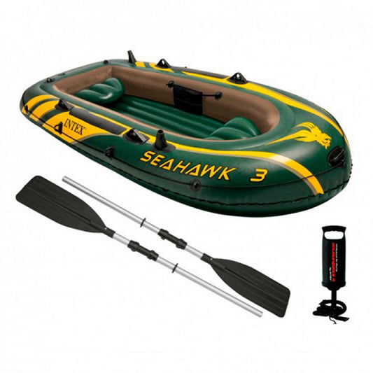 Intex 68380Np Opblaasboot Seahawk 3 3-Persoons Set