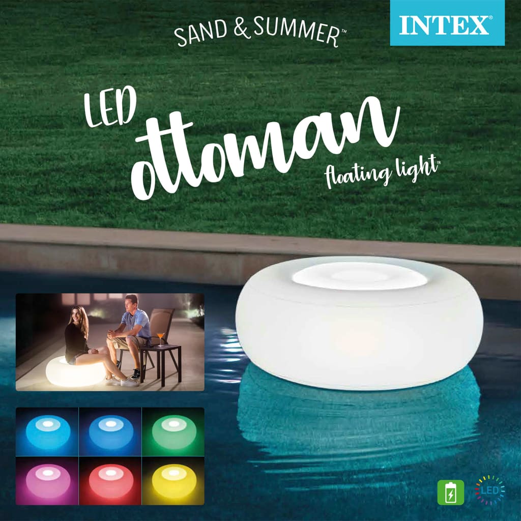 Intex Hocker Led 86X33 Cm