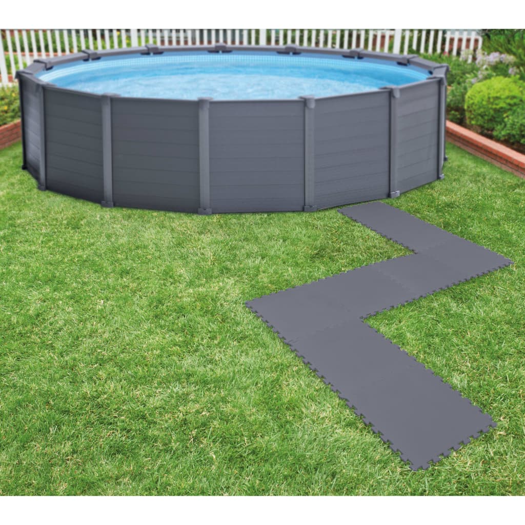 Intex Vloerbeschermers 8 St In Elkaar Grijpend 50X50X0,5 Cm 1,9 M²