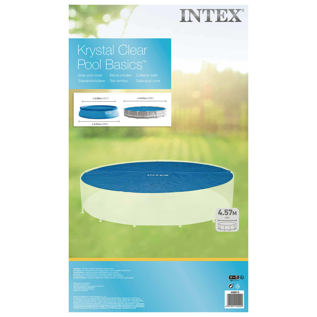 Intex Solarzwembadhoes 448 Cm Polyetheen Blauw