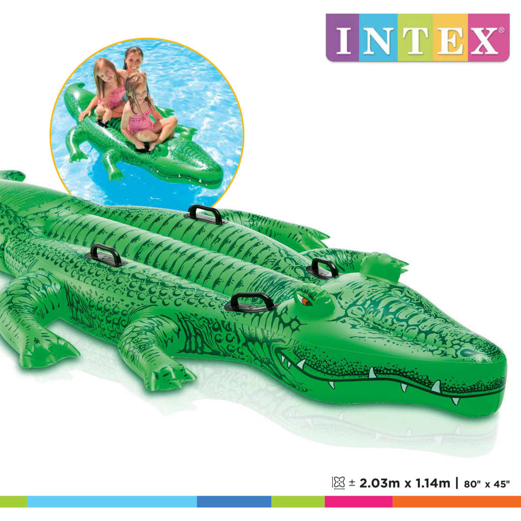 Intex Opblaaskrokodil 203X114 Cm