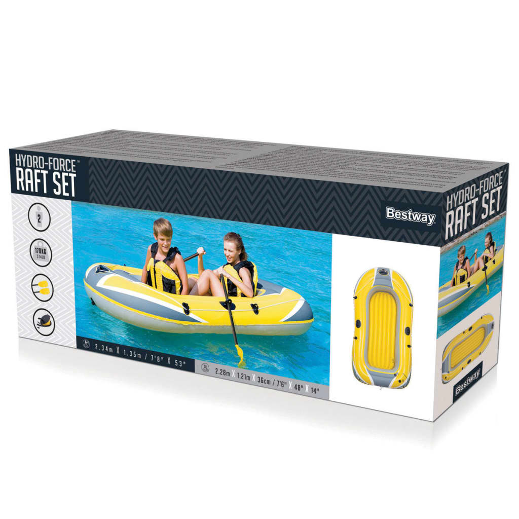 Bestway Opblaasboot Hydro-Force Met Roeispanen En Pomp 61083