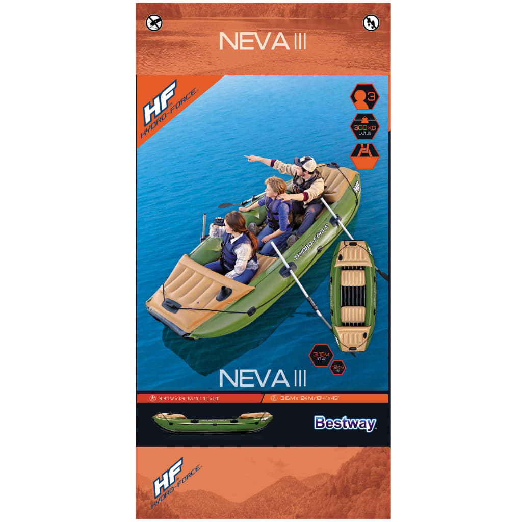 Bestway Hydro-Force Opblaasboot Neva Iii 316X124 Cm 65008