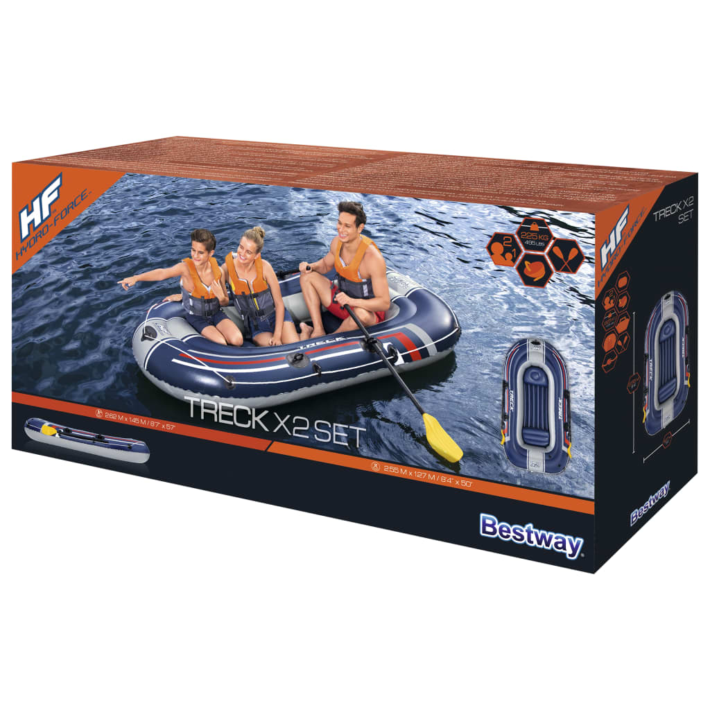 Bestway Opblaasbootset Hydro-Force Treck X2 255X127 Cm