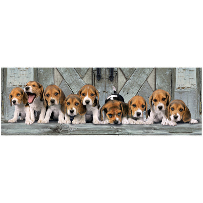 Clementoni High Quality Collection Panorama Puzzel Beagles 1000 Stukjes