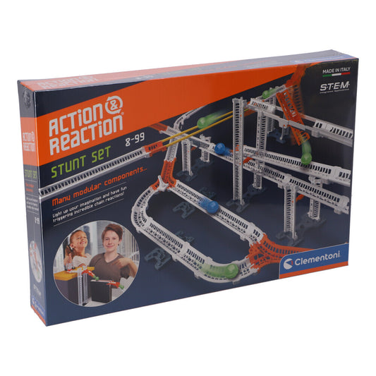 Clementoni Action And Reaction Stunt Set Knikkerbaan 99-Delig