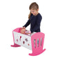 Basic My Beautiful Dollsroom Houten Poppenbed 49X37X35 Cm Roze/Wit