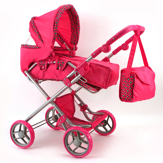 Basic Poppenwagen Roze