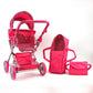 Basic Poppenwagen Roze