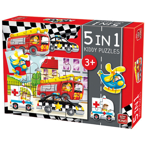 King 5-In-1 Puzzel Auto&#039;S
