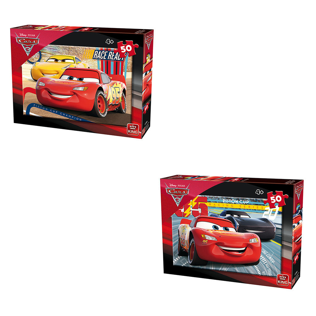 King Puzzel Cars 3 50 Stukjes