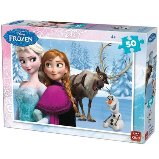 King Puzzel Disney Frozen 50 Stukjes Assorti