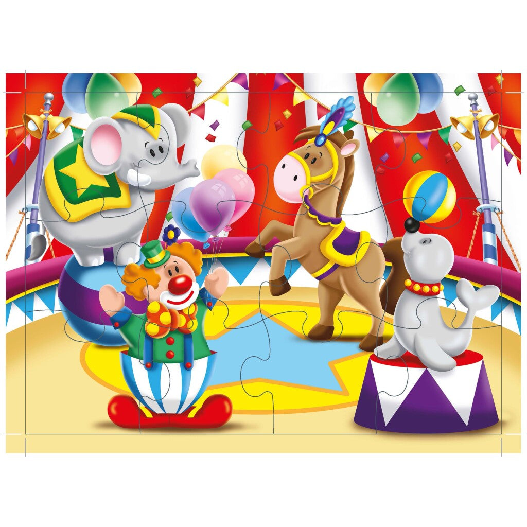 King 5In1 Kiddy Puzzel Circus 30 Stukjes