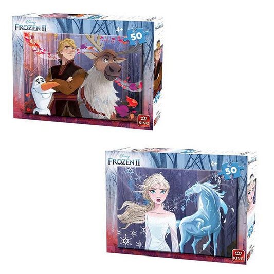 King Puzzel Disney Frozen 2 50 Stukjes Assorti