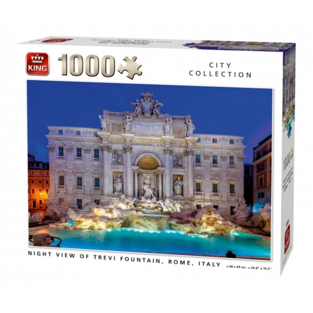 King Puzzel City Collection Trevi Fountain Rome 1000 Stukjes