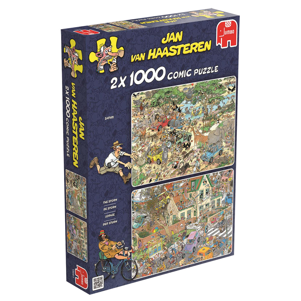 Jumbo Puzzel Jan Van Haasteren Safari + De Storm 2X1000 Stukjes