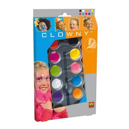 Ses Clowny Aquaschmink 10 Trendy Kleuren