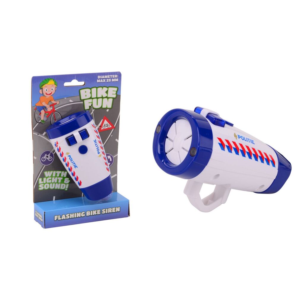 Basic Bike Fun Politie Fietssirene Met Licht En Geluid