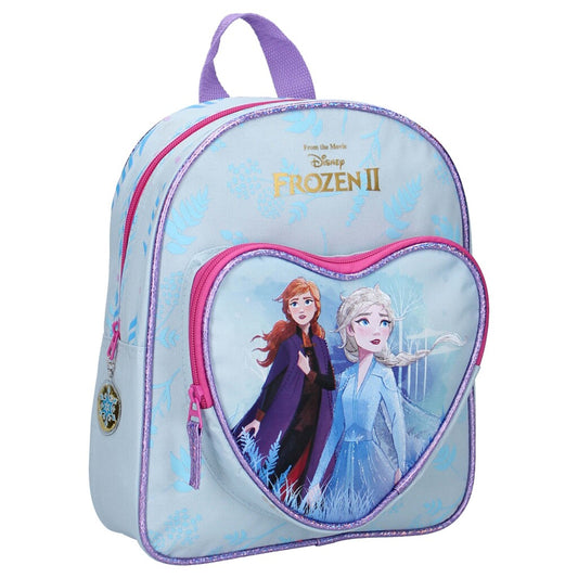 Disney Frozen 2 Rugzak Met Voorvak Blauw/Roze/Paars