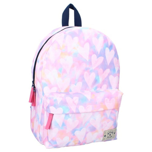 Milky Kiss Rugzak Hartjes 43X32X23 Cm Roze
