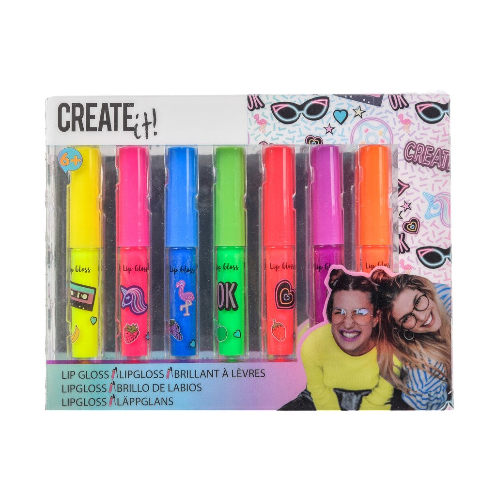 Create It Neon Lipgloss 7 Stuks
