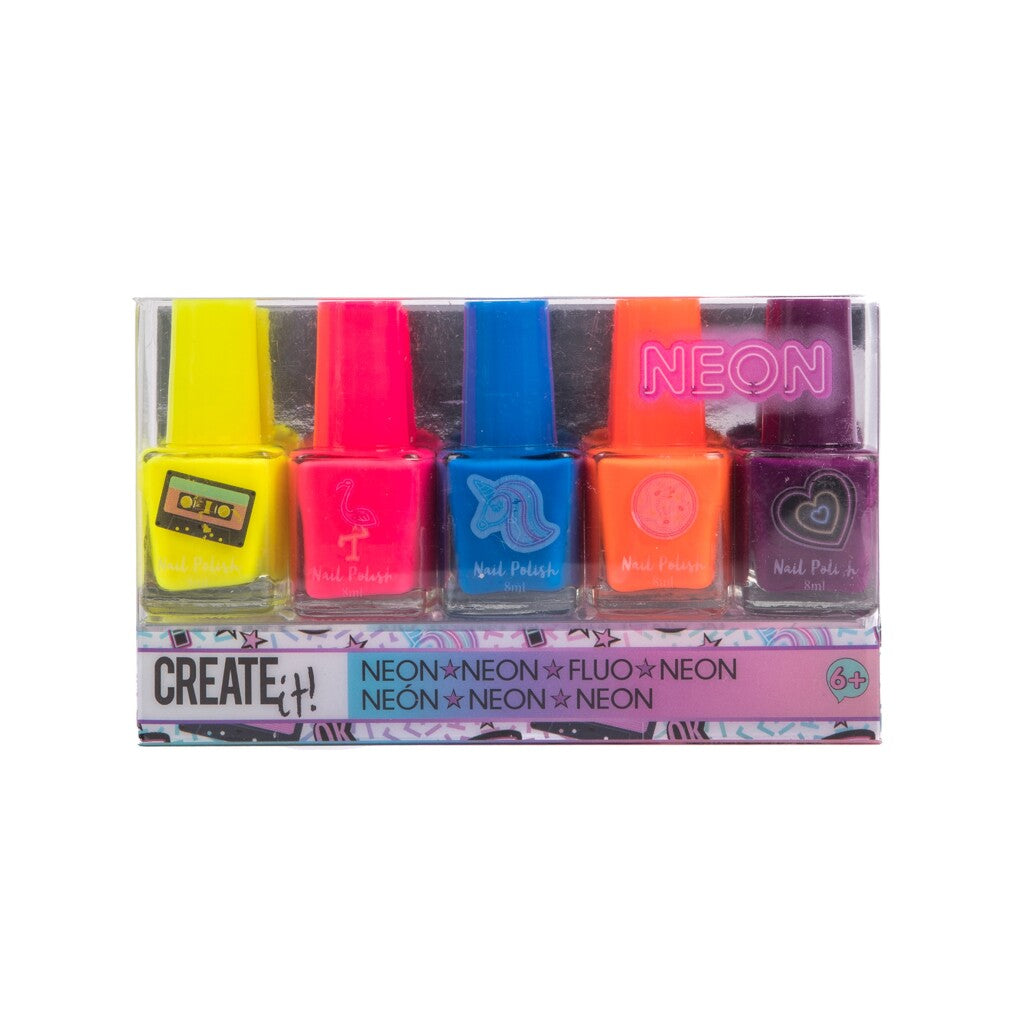 Create It Neon Nagellak 5 Stuks