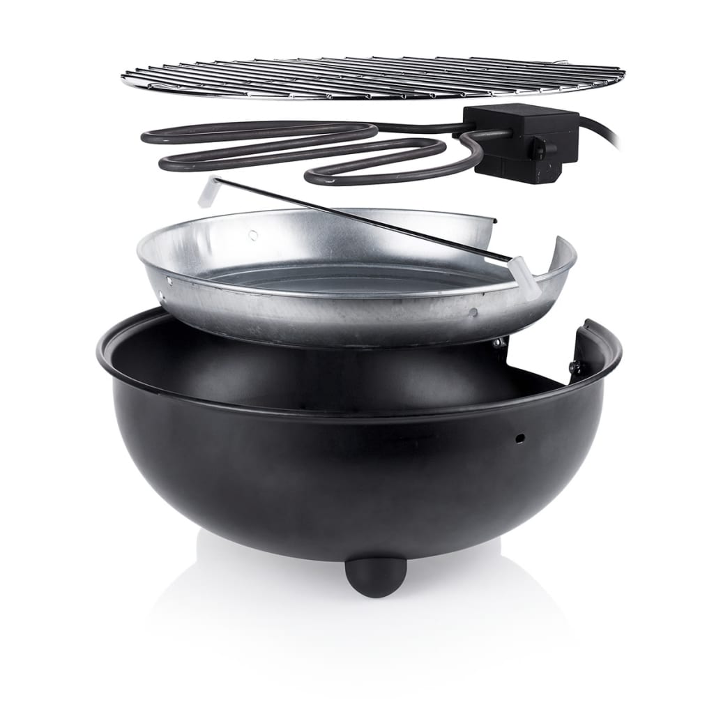 Tristar Elektrische Tafelbarbecue Bq-2880 1.250 W 30 Cm Zwart