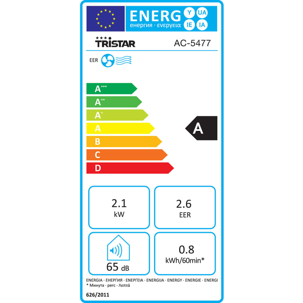 Tristar Airconditioner Ac-5477 7000 Btu 780 W Wit